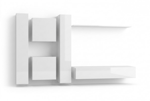 Wunnwand Garnitur Wandschaf Designer Modern Styl Sideboard TV Ständer Neien