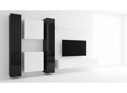 Wäiss Wunnmauer Wandspäicher Designer Wunnzëmmersmiwwelen TV Stänner Buffet.