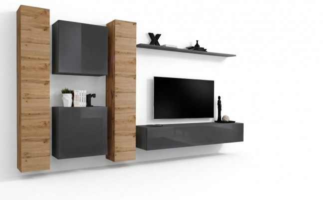 Designer Wunnwand Wandregaler Holzmiwwel Wunnenzëmmer Luxus Holz Miwwelen Stil Modern