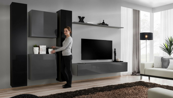 Designer Wunnwand Gro Wohnzimmermiwwelen 4x Wandschaf Wand Regal Komplett