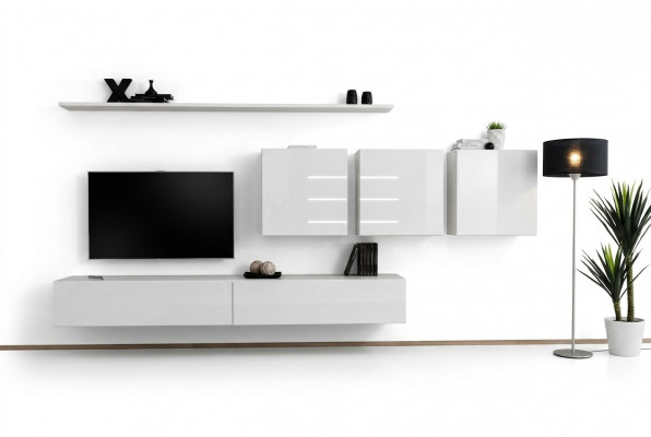 Wunnzëimmerméibelen a Wäiss Sideboard Designer Stil Modern Holzméibelen Ariichtung Neit