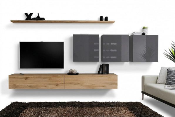 Brong Wunnwand Wunnzëmmer Wandamarschall Wand Regal Schaf Designer Ariichtung