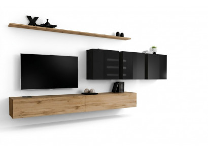 Design Wunnwand Braun Sideboard TV-Ständer Mauer Schaf Wohnzimmermiwwelen Komplett