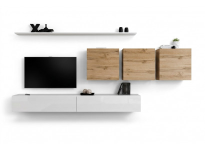 Wunnzëimmermiwwelen Modern Wunnwand Wandschaf Säitendësch Fernsehsockel Designer