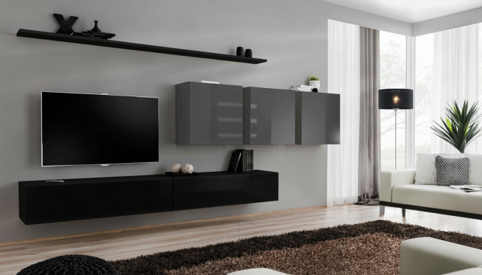 Design Wonwand TV-Stänner 3x Mauereschaf TV-Stänner Lowboard Ariichtung 7 Deeler