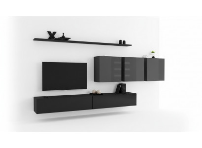Design Wonwand TV-Stänner 3x Mauereschaf TV-Stänner Lowboard Ariichtung 7 Deeler