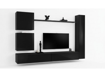 Luxus Set Wunnwand Schwaarz Wunnzëmmer Wandkierch Regal Wandkierch Nei