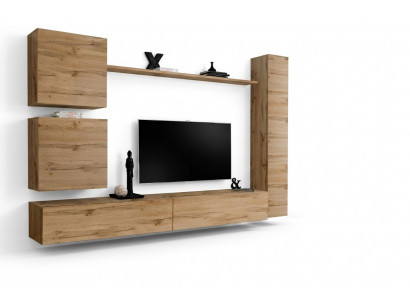 Schaf Moderne Wunnwand Braun Holzmiwwelen Wunnzëmmertmiwwelen Designer