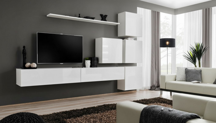 Wunnzëmmermiwwelen Canapé Salontafel Wunnmauer Regal Fauteuil Niewendësch TV-Miwwelen Anrichte Wunnzëmmerschaf