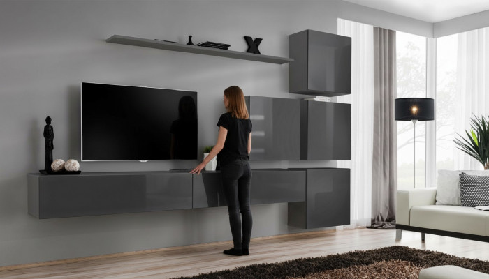 Grou Modern Wunnwand Wunnzëmmer Design TV Stänner Luxus Sideboard Schaf nei