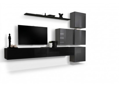 Wunnzëmmer Design Komplett Wunnwand Wandschaf Luxus Garnitur Schaf