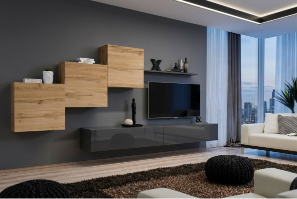 Designer Wunnzëmmermiwwele Wunnwand Gro TV Stänner Modern Sideboard Wandregal