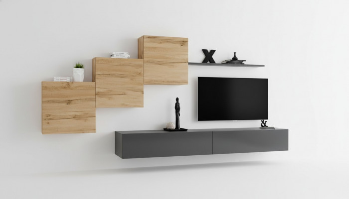 Designer Wunnzëmmermiwwele Wunnwand Gro TV Stänner Modern Sideboard Wandregal