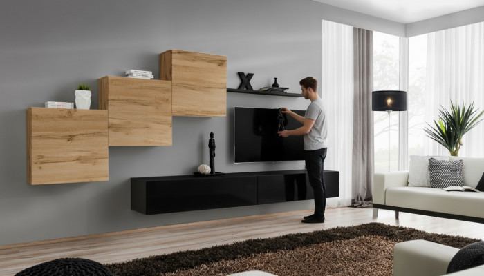 Modern Wunnzëmmer Miwwel Komplett Set Designer Wandregal Sideboard