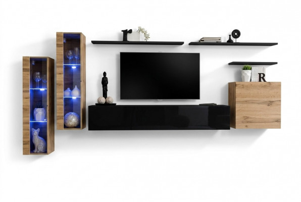 Luxus Miwwelen Wunnwand Säitestull Designer Wandschaf Ariichtung TV-Stänner