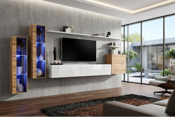 Luxus TV-Stänner Wunnzëmmer Ariichtung RTV Lowboard Designer Modern Wunnmauer