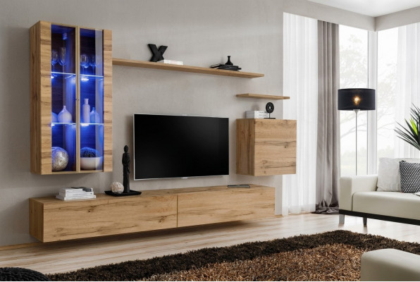 Designer Miwwel Garnitur Modern Mauerenschaf TV-Stänner Holzmobiliar Neit Säitebord