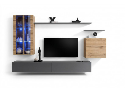 Design Miwwelen Mauerregal Wunnwand Wunnzëmmermiwwelen TV-Stänner Holzmiwwelen Sideboard