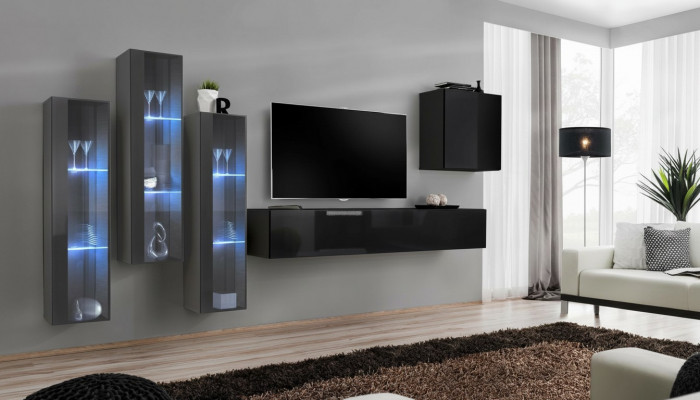 Designer Wunnwand Ariichtung Mauer Schaf Wunnzëmmer Miwwelen Holz Modern