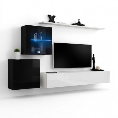 Wunnzëimmer Miwwelen Designer Modern Wunnwand 260cm Luxus Sideboard Garnitur