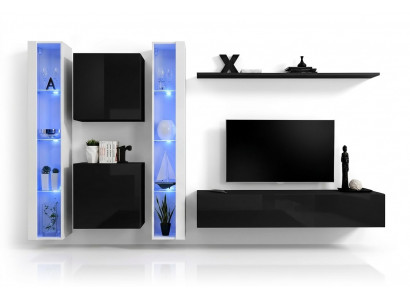 Wunnzëmmermiwwelen Designer Luxus TV Stänner Designer Wand Regal Komplett
