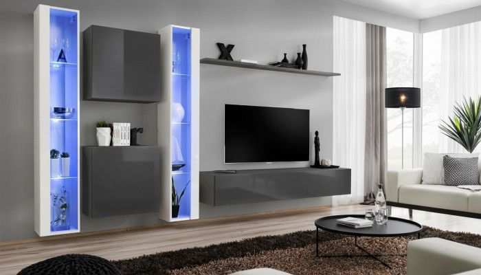 Wunnzëmmer Ariichtung Gro Schaf Hängevitrin Luxus Ariichtung Modern.