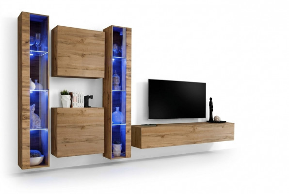 Brong Wunnwand Modern Hänkevitrinn Hänkschaf Luxus Ariichtung Wand Set