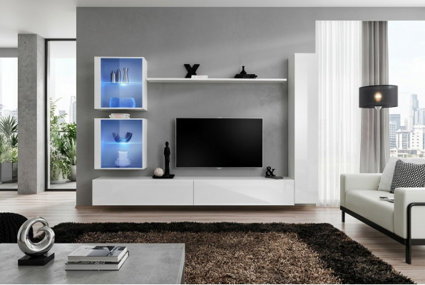 Krém Wäikommodesk Luxus Wandkabinett Komplett Sideboard TV-Stänner Modernen Design