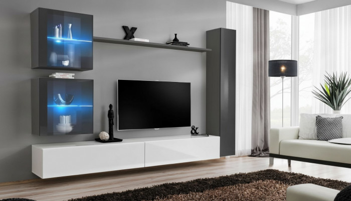 Designer Wunnwand Modern TV-Ständer Wunnmöbel Gro Einrichtung Sideboard