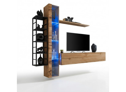 Braun Designer Wunnwand Luxus Wunnzëmmer Miwwelen Komplett Set Sideboard Miwwelen