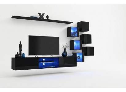 TV-Stänner Wunnwand Sideboard Luxus Garnitur Modern Designer Regal Komplett