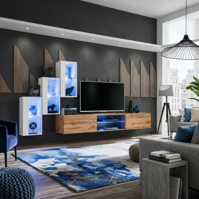 Wunnzëmmer Nei Wunnwand Ariichtung Modern Modern TV-Ständer Mauer-Schaf