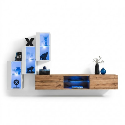 Wunnzëmmer Nei Wunnwand Ariichtung Modern Modern TV-Ständer Mauer-Schaf