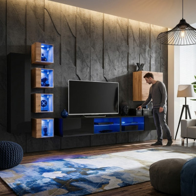Modern Miwwel Designer Wunnwand Ariichtung Luxus Garnitur Nei Maueraschaf