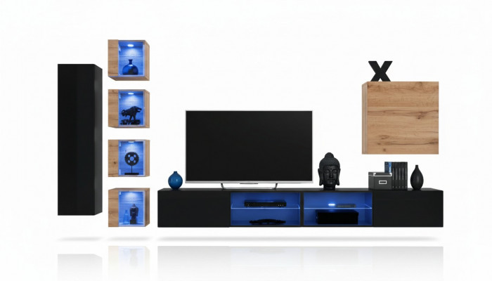 Modern Miwwel Designer Wunnwand Ariichtung Luxus Garnitur Nei Maueraschaf