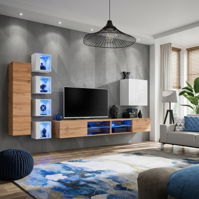 Designer Modern Miwwelen Wand Regaler TV-Ständer Mauerenschaf Hänkschaf Holzmöbelen