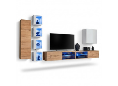 Designer Modern Miwwelen Wand Regaler TV-Ständer Mauerenschaf Hänkschaf Holzmöbelen