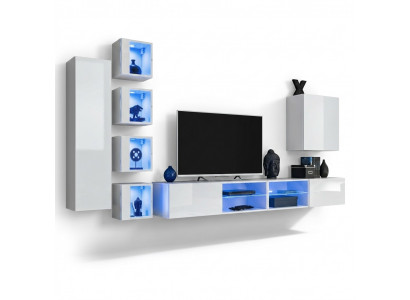 Modern Wunnwand Hänkschaf Designer TV-Ständer Wandschaf Holzmiewel Neie