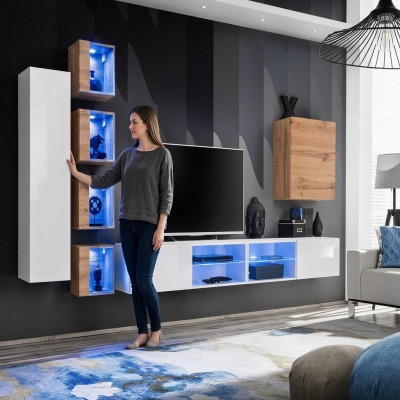 Wunnwand Designer Schaf Wand Regaler Sideboard Wandschaf Wunnzëmmerméibelen