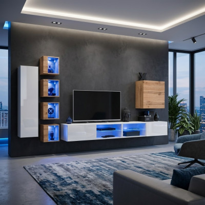 Wunnwand Designer Schaf Wand Regaler Sideboard Wandschaf Wunnzëmmerméibelen