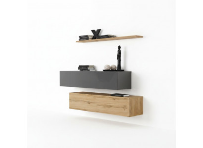 Modern Set Säitenschaf Einrichtung Design Wunnwand Wunnzëmmer Luxus Garnitur 3tlg