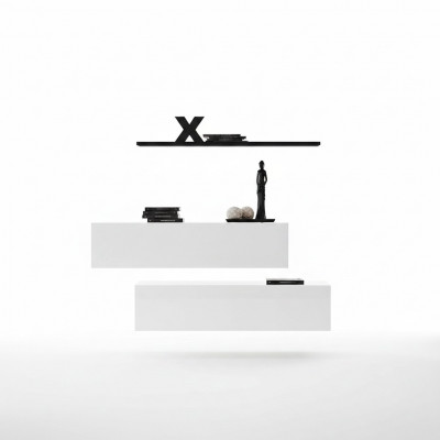 Modern Garnitur Wunnwand Mauer Regal Mauerschaf Weiß Luxus Ariichtung Designer