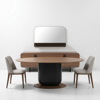 Iesszëmmer Set 6tlg Iessdësch Still Iess Grupp Sideboard Anrichte Miwwelen