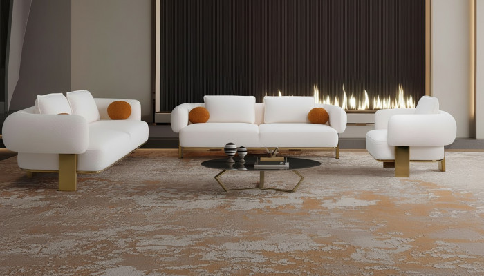 Sofagarnitur 2x Dräisëtzer Sëtzpolster Couch Set 3tlg Design Sofa Neien Wunnzëmmer