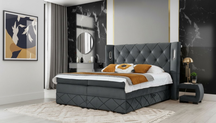 Schlofkummer Bett Duebel Textil Better Polster Komplett 2x Nuetsdëscher Holz