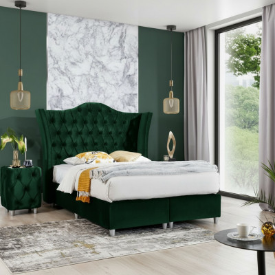 Schlofzëmmer Bett Nuetsdëscher Komplett Set Design Ariichtung Luxus Miwwelen