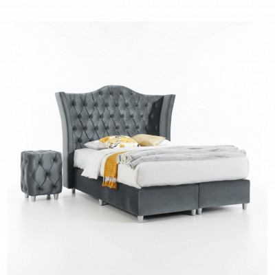 Designer Garnitur Schlofzëmmer Set Luxus Bett 2x Nuetsdësch Holz Komplett nei