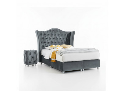 Designer Garnitur Schlofzëmmer Set Luxus Bett 2x Nuetsdësch Holz Komplett nei