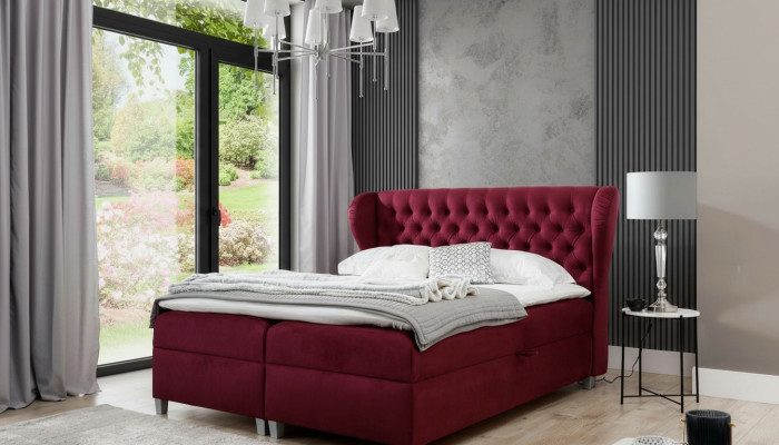 Luxus Boxspringbett Duebel Better Holz Ariichtung Polsterbett Modernen Design
