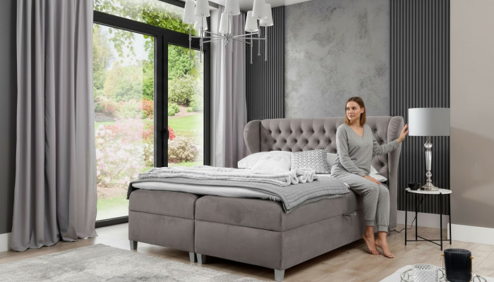 Chesterfield Boxspringbett Luxus Schlofkummer Ariichtung Modern Gepolstert Bett